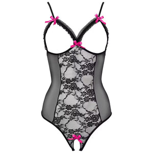 Body ouvert aus Powernet mit Spitze